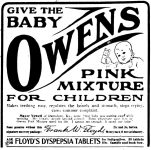 Owens Pink Mixture for Children Ad
