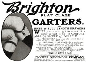 Pioneer Suspender Brighton Sock Garters Ad