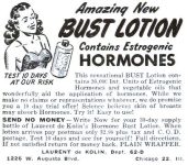 Laurent de Kolin’s Hormone Bust Lotion Ad