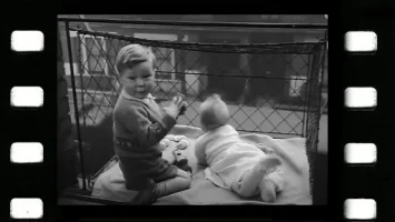 Baby in a Window Cage