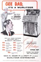 Wurlitzer Juke Box Ad