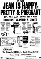 My Wife Jean is Happy, Pretty & Pregnant Ad, Oneonta Star, December 5, 1972, page 9.