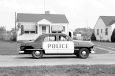 Vintage police car.