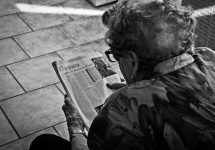 Elderly Woman Reading